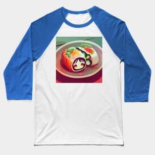 Kawaii Anime Sushi Baseball T-Shirt